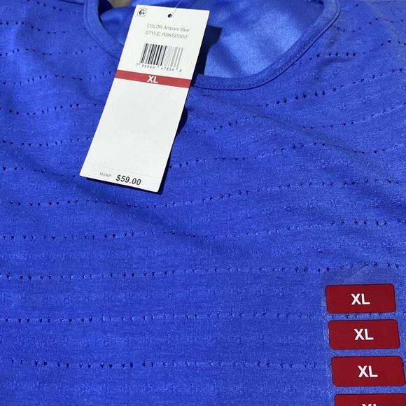 Rafaella Ladies Eyelet Top -  Amparo Blue - Size XL - NWT - Picture 7 of 7